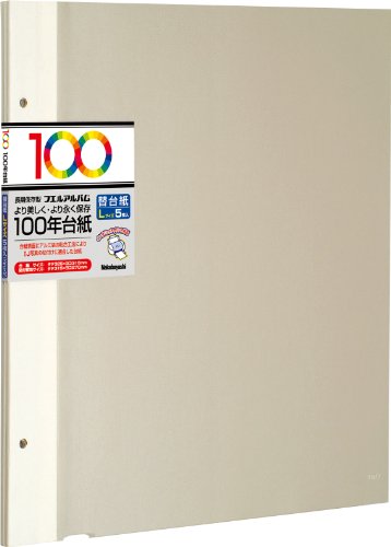 アH-LFR-5-V 100年台紙/L替台紙/アイボリー [オフィス用品]