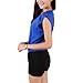 TopTie Women's Sleeve Ruffle Shoulder Chiffon Tops Casual Shirt Tops Blouse