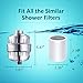 Pack of 2, 12-Stage Replacement Shower Water Filter Cartridges with Vitamin C for Hard Water - Compatible with Universal Shower Heads and Handheld Shower - Removing Chlorine, Heavy Metals, Sulfur Odor