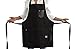 Apron for restaurant, uniform for waitress, bartender- black denim