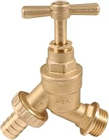 RMTL Outdoor Garden Tap 1/2 Inch BSP Bib Tap with 15mm Copper Wallplate Elbow view 2