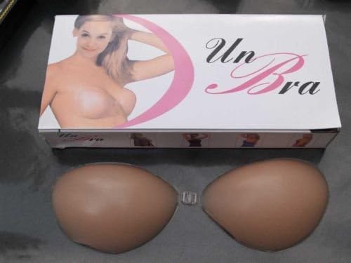 Self Adhesive Silicone Nu Color Backless Strapless Bra Invisible Reusable Push up Freebra (C)