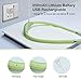 TSINGREE LED Neck Book Light, Reading Light, USB-C Rechargeable, Hands Free, 4 Super Bright LED Bulbs, 3 Adjustable Brightness, Best for Reading in Bed, Knitting, Walking, Jogging, Mending (Green)