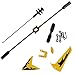 DierCosy Full Replacement Parts Set for Syma S107 / S107G RC Helicopter, Main Blades,Tail Decorations,Tail Blade,Balance Bar,Connect Buckle, Inner Shaft. Yellow Set-
