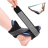 CHARMINER Plantar Fasciitis Night Splint Foot Drop Orthotic Brace, Adjustable Elastic Dorsal Night Splint for Sleep Support, Effective Relief from Plantar Fasciitis Pain, Heel, Arch Foot Pain