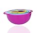Tenta Kitchen 13 Piece Mixing Bowl Set with Measuring Cups and Spoons - Large and Small Plastic Mixing Bowls with Colander and Micro Strainer - Nesting Colorful Kitchen Bowls for Baking and More