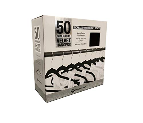 Member's Mark Eite-Quality Velvet Hangers with Chrome Hooks (50 pk.)