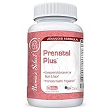Prenatal Vitamins and Minerals - Mama's Select Pre-Natal Plus - Long Lasting 90 Capsule 3 Month Supply - with Iron, MTHFR Safe Methyl Folate for Folic Acid, Methylated B Vitamins and Calcium - Veggie