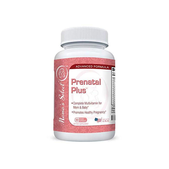 Mama’s Select Prenatal Plus, Natural Prenatal Vitamins for Women, 1 a Day Serving, Methylfolate Complete Vitamins for…