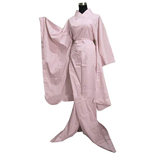 Women Japanese Light Floral Long Furisode Outfit,Floral Kimono Only,One Size