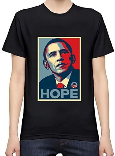 Obama Hope Men's T-Shirt M Black