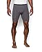 Under Armour Men's HeatGear Armour Compression Shorts - Mid, Carbon Heather/Black, X-Large