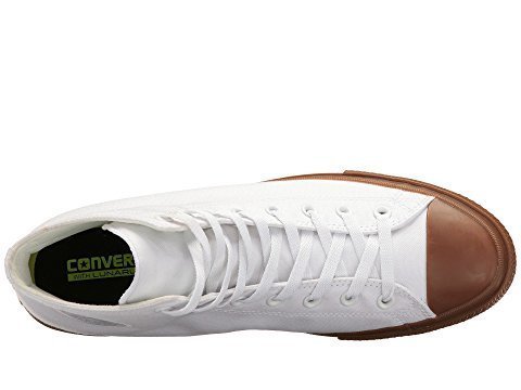 Converse Mens Chuck Taylor II Hi Gum Pack Canvas Trainers (13 M US, White/White/Gum)