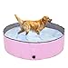 PAWCHIE Foldable Dog Swimming Pool Bathing Tub - Portable Pet Paddling Pool for Dogs Cats and Children Indoors, Outdoors- Large