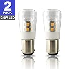 SRRB Performance 12V AC/DC BA15D LED Replacement 1004/1076 / 1142 Light Bulb for RV Camper Travel Trailer Motorhome 5th Wheels and Marine Boat (2 Pack, Natural White)