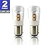 SRRB Performance 12V AC/DC BA15D LED Replacement 1004/1076 / 1142 Light Bulb for RV Camper Travel Trailer Motorhome 5th Wheels and Marine Boat (2 Pack, Warm White)