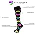 MadSportsStuff Good Kitty Over The Calf Socks (Black/Neon, Small)