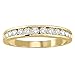 AGS Certified 1/2 Carat TW Channel Set Diamond Band in 10K Yellow Gold