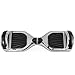 UL2272 Certified Hoverboard with Bluetooth Speaker and LED Lights Smart Self Balancing Scooter Personal Adult Transporter- Chrome Black