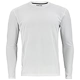 adidas Men's Baselayer Climacool UPF Long-Sleeve Crew Top, White, X-Large