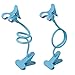 ITART Cell Phone Holder Universal Plastic Flexible Long Arms Gooseneck Clip Clamp Stand Cradle Mobile Lazy Bracket - Blue