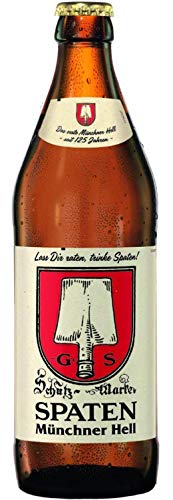 SPATEN Münchner Hell Flaschenbier, MEHRWEG im Kasten, Helles Bier aus München (20 x 0.5 l) 2