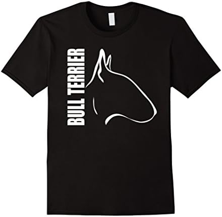 Men's BULL TERRIER profile dog fun TEE Shirt T-Shirt gift 3XL Black
