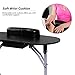 Giantex Portable & Foldable Manicure Nail Table Station, Nails Desk Spa Beauty Salon Technician Equipment w/Wrist Pad&Large Drawer, Free Carrying Case, Nail Workstation 27 Inches Height, Black