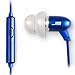 JLab Audio  J6M High Fidelity Metal Ergonomic Earbuds Style Headphones w/Mic, GUARANTEED FOR LIFE - Sapphire Blue