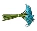 Floral Kingdom Artificial Calla Lily Flowers, 20 Pack, 14 Inch, Blue, Real Touch Latex - Home Decor, Wedding Centerpieces, DIY Floral Arrangements