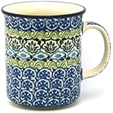 Polish Pottery Mug - Straight Sided - Tranquility