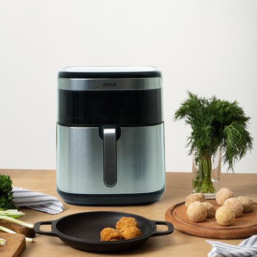 , Friggitrice ad Aria 10L 1800W con Display LED Touch, Finestra di Controllo e Timer 24 Ore