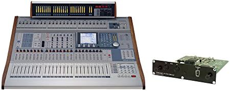 Tascam DM-4800 Digital Mixer with IF-FW/DMmkII FireWire Audio Interface Card and MU-1000 Meterbridge