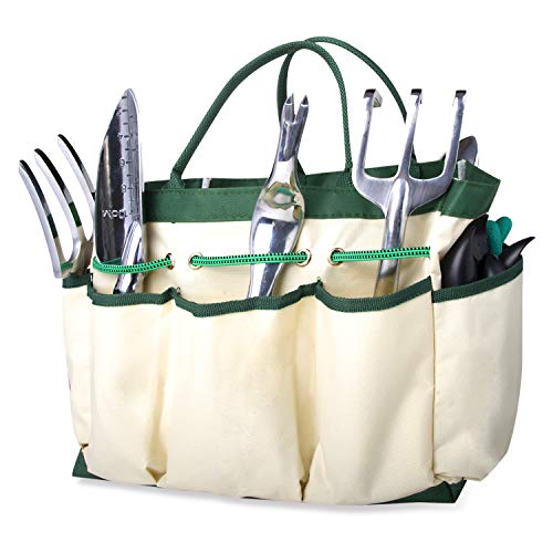 Gardening Tools Set Garden Tools Set Gardening-Gifts for Women Kid Men Gardener with Garden Gloves Garden Tote Bag, Vegetable Herb Indoor Outdoor Garden Hand Tool Storage Organizer Gardening Supplies