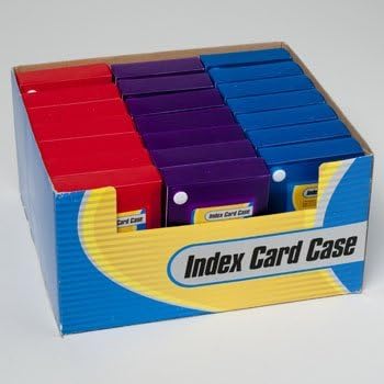RGP G02544 Index Card Case With 2 Button, Pack Of 24