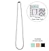 Goobie Baby Zoe Silicone Teething Necklace for Mom to Wear, Safe BPA Free Beads to Chew - Marble