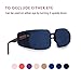 Astropic Silk Eye Patch for Adults Kids Glasses to Cover Either Eye (Medium, Navy Blue)