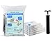 US Home Goods Travel Vacuum Storage Bags (6 Pack: 2 x Small, 2 x Middle, 2 x Large) of Original Space. Thicker and Stronger - Space Saver Bags + Free Hand Pump for Travel Use. (6 Pack: 2SML)