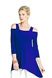 Clara Sunwoo Cold Shoulder Dressy Tunic Top