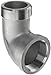 Stainless Steel 316 Cast Pipe Fitting, 90 Degree Street Elbow, MSS SP-114, 1/2
