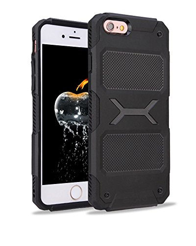 ELOVE Drop Protective Soft Flexible TPU Shock Proof Lightweight Back Case Cover for Apple iPhone 6 / iPhone 6s - Black