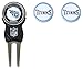 Team Golf NFL Tennessee Titans Divot Tool Pack With 3 Golf Ball Markers Divot Tool with 3 Golf Ball Markers Pack, Markers are Removable Magnetic Double-Sided Enamel