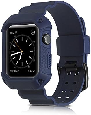 Apple Watch Band 42mm,Wetben Soft TPU Replacement Sports Band for Apple Watch Series 3 Series 2 Series 1 (Dark Blue) …