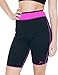 Delfin Spa Women's Heat Maximizing Neoprene Exercise and Anti-Cellulite Shorts, Pink, X-Large