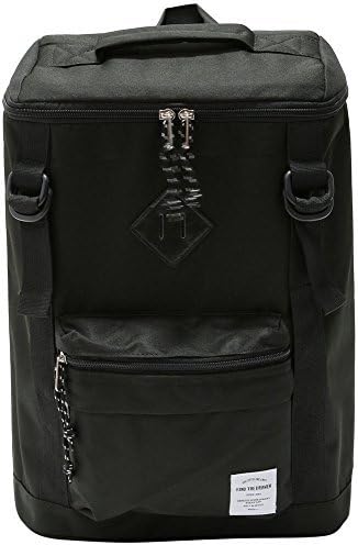 PSEG Square Backpack Schoolbag Laptop Daypack Rucksack Casual Bag (One Size, Black)