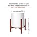 Mkono Plant Stand Mid Century Wood Flower Pot Holder (Plant Pot NOT Included) Modern Potted Stand Indoor Display Rack Rustic Decor, Up to 14 Inch Planter, Brown