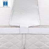 Savvy King Bed Bridge with Strap for Twin to King Converter - Hypoallergenic Mattress Extender, Ergonomic Memory Foam Filler Pad for Twin Beds, Mattresses and Bedding Accessories