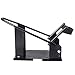 Goplus Motorcycle Wheel Chock Cradle Scooter Bike Stand Lift Mount Trailer (Black)