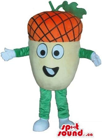 SPOTSOUND Acorn Fruit in Green Dress Mascot US Costume Character Fancy Dress