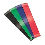 Laser Sports Resistance Loop Bands Set Of 4 Light Medium Heavy X-Heavy Perfect for Workouts Or Physical Therapy